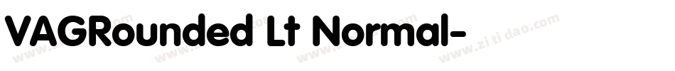 VAGRounded Lt Normal字体转换